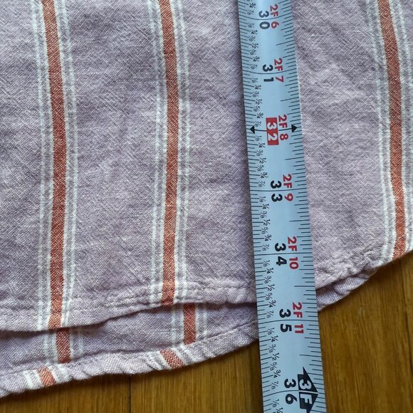 Marine Layer Size M Purple Lavender Stripe Linen Blend Lake Tank Dress - Picture 13 of 16